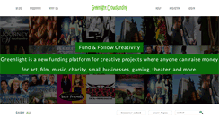 Desktop Screenshot of greenlightcrowdfunding.com